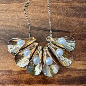 Gold Petal Necklace